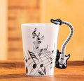 the MUSICIAN - 240ml/400ml Music Creative Guitar Violin Style Ceramic Mug