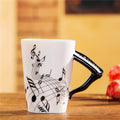 the MUSICIAN - 240ml/400ml Music Creative Guitar Violin Style Ceramic Mug