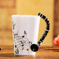 the MUSICIAN - 240ml/400ml Music Creative Guitar Violin Style Ceramic Mug