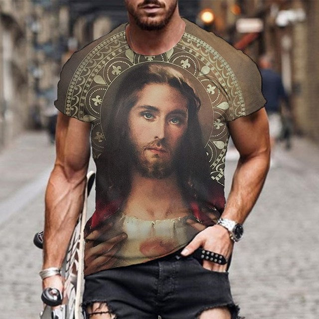 the LORD - Jesus Christ 3D Print Round Neck T-Shirt