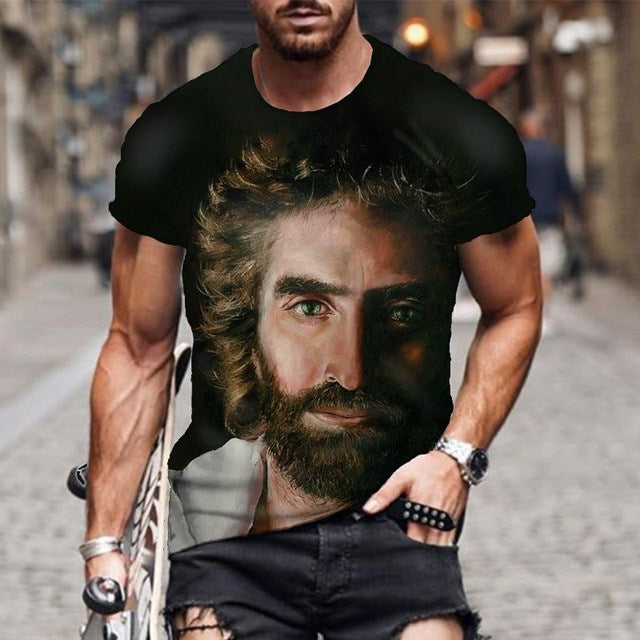 the LORD - Jesus Christ 3D Print Round Neck T-Shirt