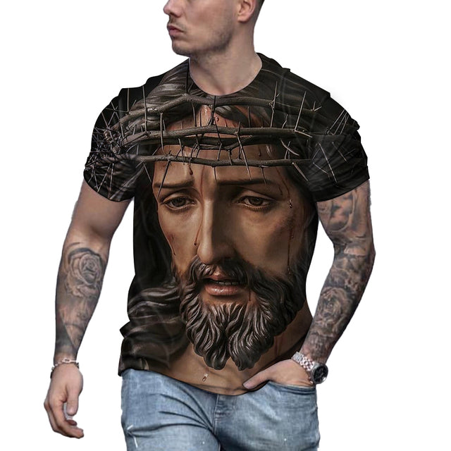 the LORD - Jesus Christ 3D Print Round Neck T-Shirt