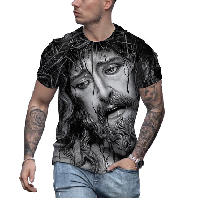 the LORD - Jesus Christ 3D Print Round Neck T-Shirt