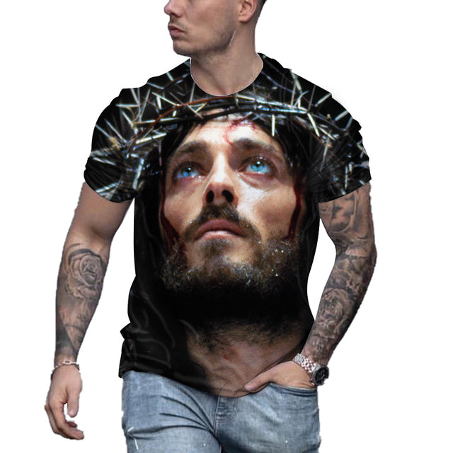 the LORD - Jesus Christ 3D Print Round Neck T-Shirt