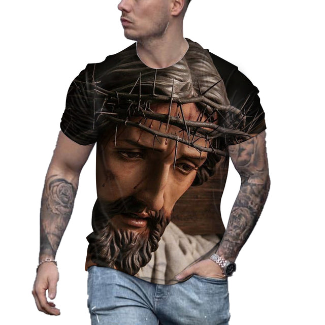 the LORD - Jesus Christ 3D Print Round Neck T-Shirt