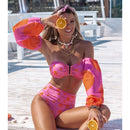 the HAVANA - Long Sleeve Bikini Print Swimsuit