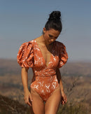 the HAVANA - Long Sleeve Bikini Print Swimsuit