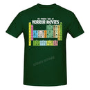 the HORROR GEEK - Periodic Table Printed Men T-Shirt