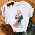 the FLOWER GIRL - Printed Female T-Shirt