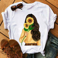 the FLOWER GIRL - Printed Female T-Shirt