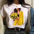 the FLOWER GIRL - Printed Female T-Shirt