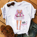 the FLOWER GIRL - Printed Female T-Shirt