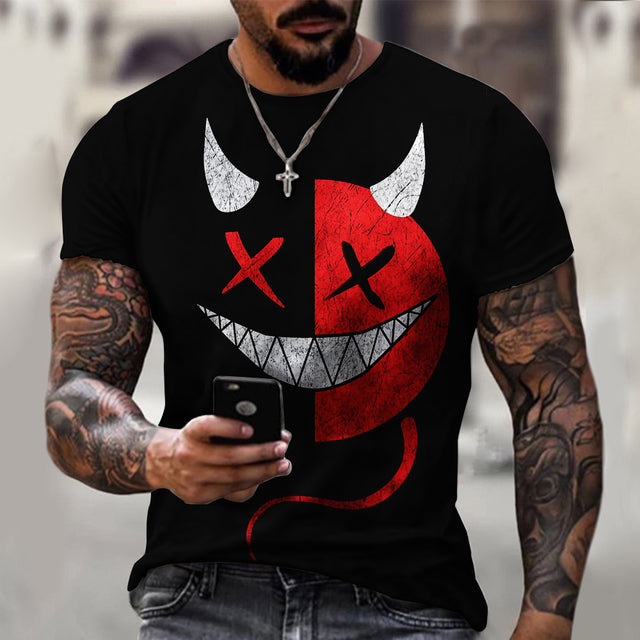 the SMILEY - XOXO Pattern Trendy Hip Hop T-Shirt