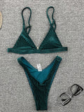 the RIO - Sexy Velvet Ribbed Women Swimsuit