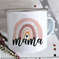 the RAINBOW MAMA - Print Enamel Mug