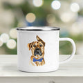 the DOGGIE MUG - Cute Dogs Printed Enamel Mugs