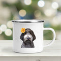 the DOGGIE MUG - Cute Dogs Printed Enamel Mugs