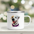 the DOGGIE MUG - Cute Dogs Printed Enamel Mugs