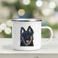 the DOGGIE MUG - Cute Dogs Printed Enamel Mugs