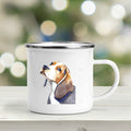 the DOGGIE MUG - Cute Dogs Printed Enamel Mugs