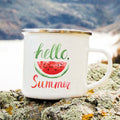 the SUMMER LOVIN' - Hello Summer Printed Enamel Creative Coffee/Tea Mug