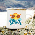 the SUMMER LOVIN' - Hello Summer Printed Enamel Creative Coffee/Tea Mug