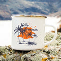 the SUMMER LOVIN' - Hello Summer Printed Enamel Creative Coffee/Tea Mug