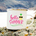 the SUMMER LOVIN' - Hello Summer Printed Enamel Creative Coffee/Tea Mug