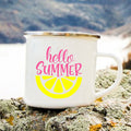 the SUMMER LOVIN' - Hello Summer Printed Enamel Creative Coffee/Tea Mug