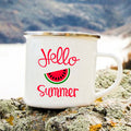 the SUMMER LOVIN' - Hello Summer Printed Enamel Creative Coffee/Tea Mug