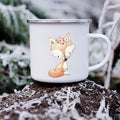 the FOREST FRIENDS - Cute Animal Horse Deer Print Mugs