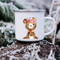 the FOREST FRIENDS - Cute Animal Horse Deer Print Mugs