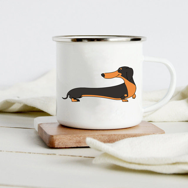 the DOG WHISPERER - Peace Love Dogs Creative Enamel Coffee Mugs