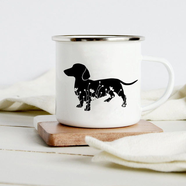 the DOG WHISPERER - Peace Love Dogs Creative Enamel Coffee Mugs