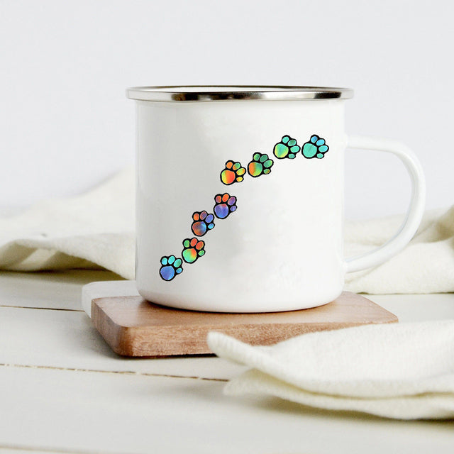 the DOG WHISPERER - Peace Love Dogs Creative Enamel Coffee Mugs