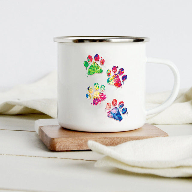 the DOG WHISPERER - Peace Love Dogs Creative Enamel Coffee Mugs