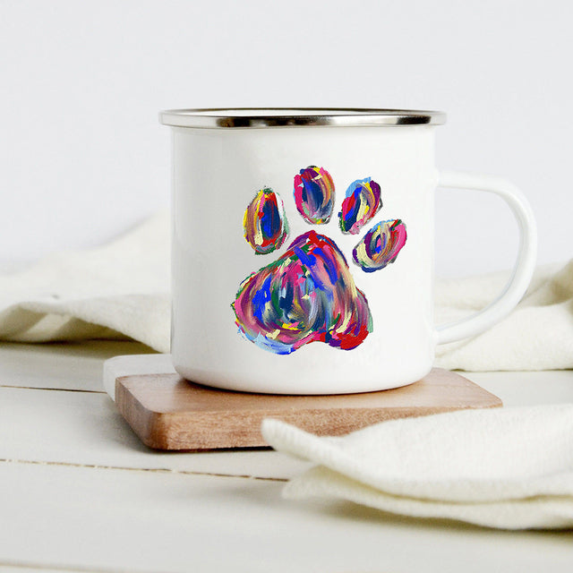 the DOG WHISPERER - Peace Love Dogs Creative Enamel Coffee Mugs