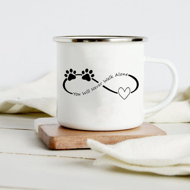 the DOG WHISPERER - Peace Love Dogs Creative Enamel Coffee Mugs