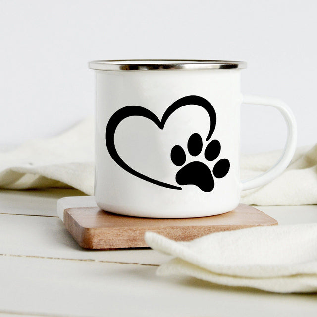 the DOG WHISPERER - Peace Love Dogs Creative Enamel Coffee Mugs