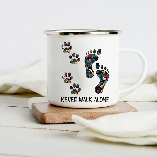 the DOG WHISPERER - Peace Love Dogs Creative Enamel Coffee Mugs