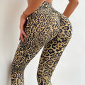 Sexy Leopard Print Suit Yoga Leggings Women Gym Seamless High Waist Leggings Push Up Yoga Skinny