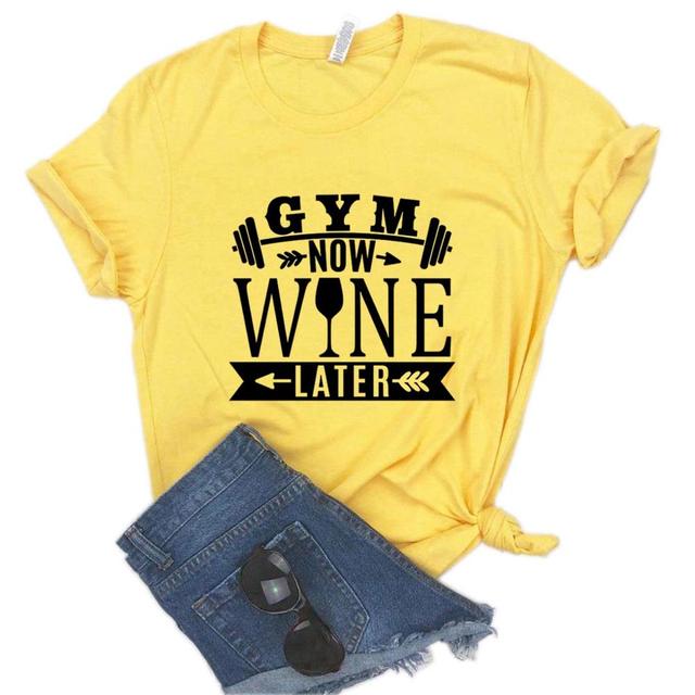 the 5 O'CLOCK SOMEWHERE - Wine Later Print Women T-Shirts