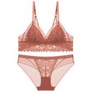 the MY DARLING - Women Satin Triangle Cup Lingerie Set