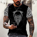 the VALHALLA - Viking Symbol 3D Print Men T-Shirt