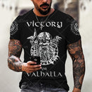 the VALHALLA - Viking Symbol 3D Print Men T-Shirt