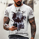 the VALHALLA - Viking Symbol 3D Print Men T-Shirt