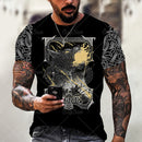 the VALHALLA - Viking Symbol 3D Print Men T-Shirt