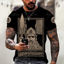 the VALHALLA - Viking Symbol 3D Print Men T-Shirt