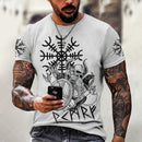 the VALHALLA - Viking Symbol 3D Print Men T-Shirt