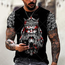 the VALHALLA - Viking Symbol 3D Print Men T-Shirt